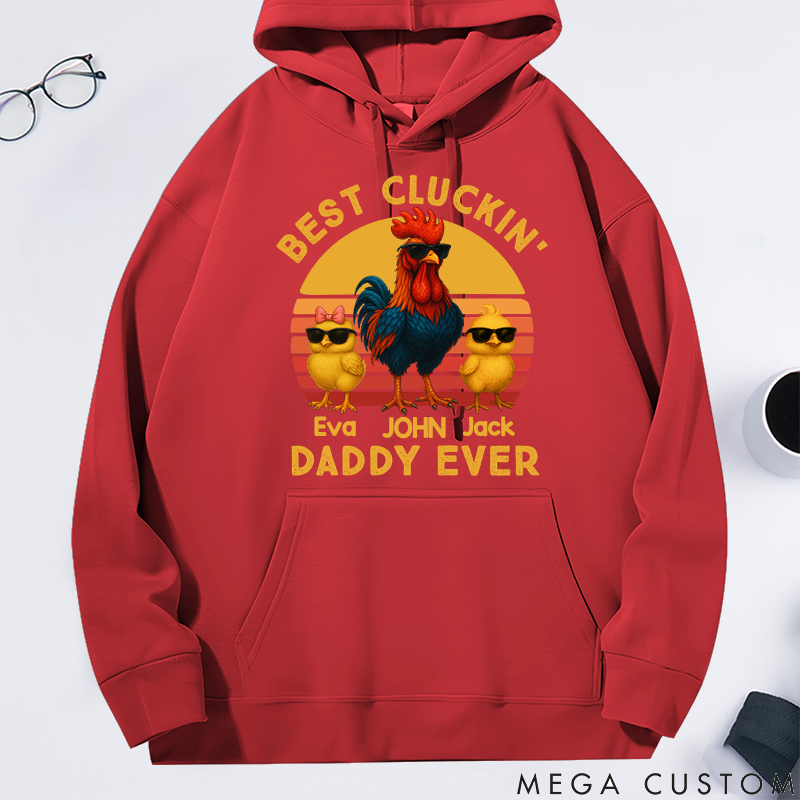 Personalized Classic Hoodie Best Cluckin Dad Ever Theme