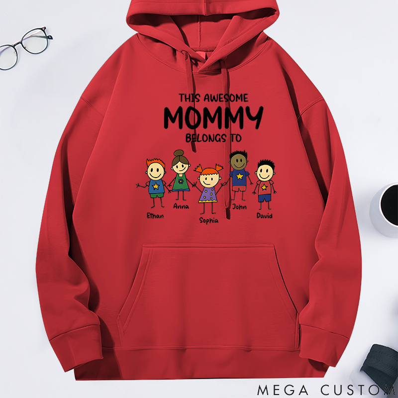 Personalized Family Hoodie This Awesome Belongs Theme Family Gift