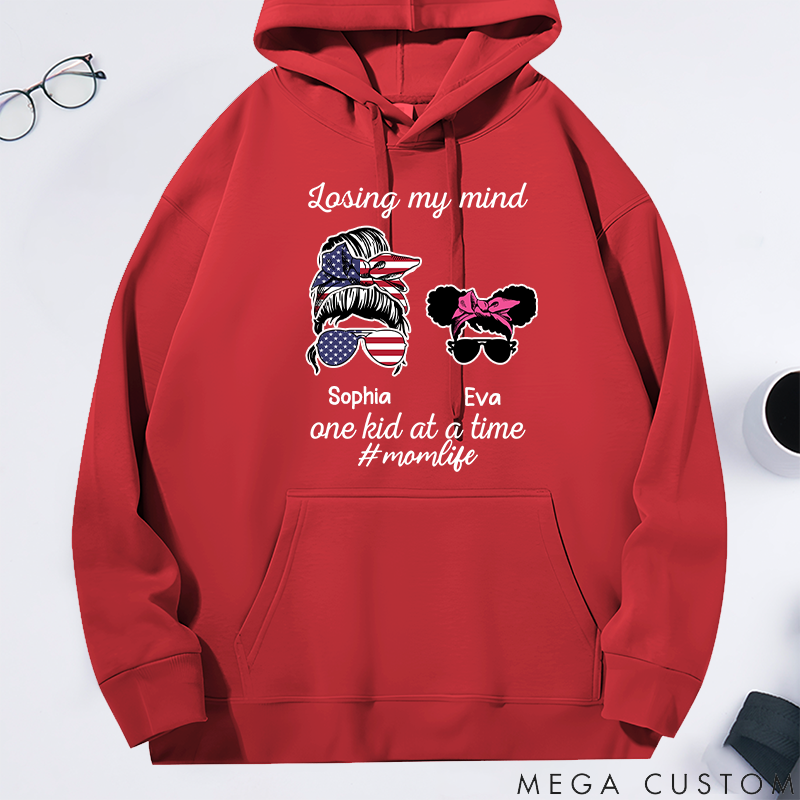 Personalized Classic Hoodie Losing My Mind One Kid at a Time