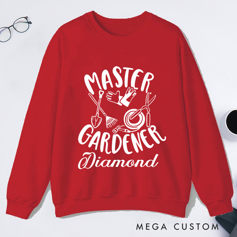 Personalized Master Gardener Classic Sweatshirts Gardener Sweatshirt with Name Plant Lover Gift Gardening Lover Gift Gardener Gift
