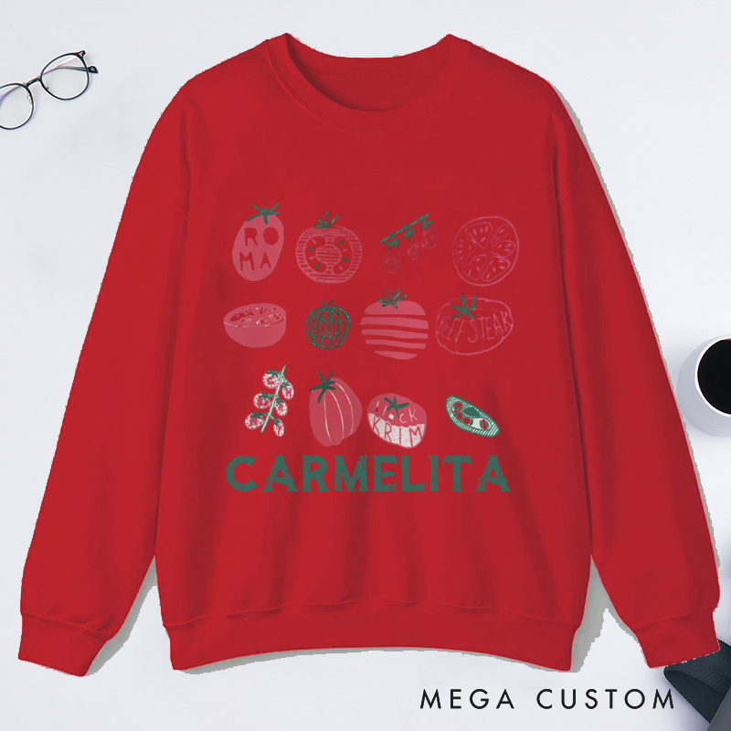 Personalized Grandma's Garden Classic Sweatshirts Mama's Garden Sweatshirt with Name Plant Lover Gift Gardening Gift Gardener Mother's Day Gift