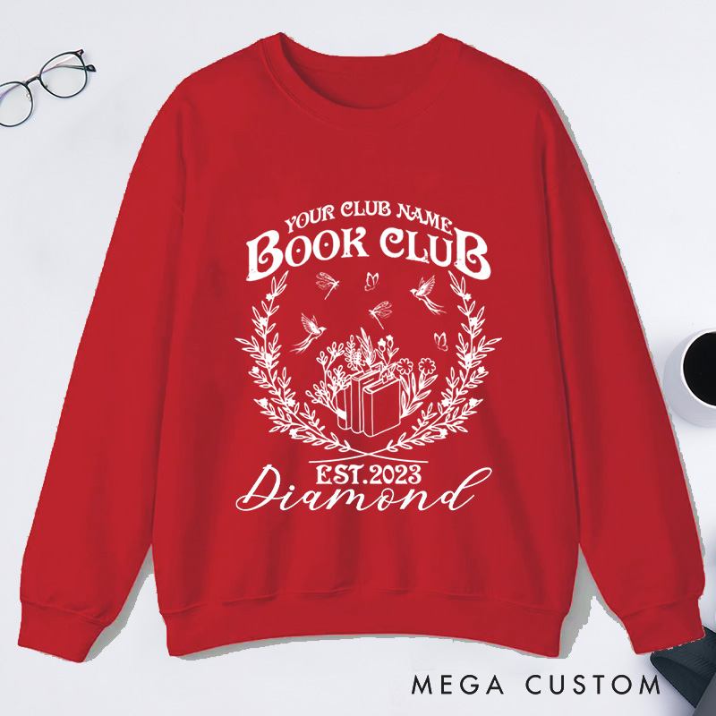 Personalized Book Club Classic Sweatshirts Since Reading Club Sweatshirt with Name Sweatshirt Book Lovers Gift Librarian Gift Reading Gift