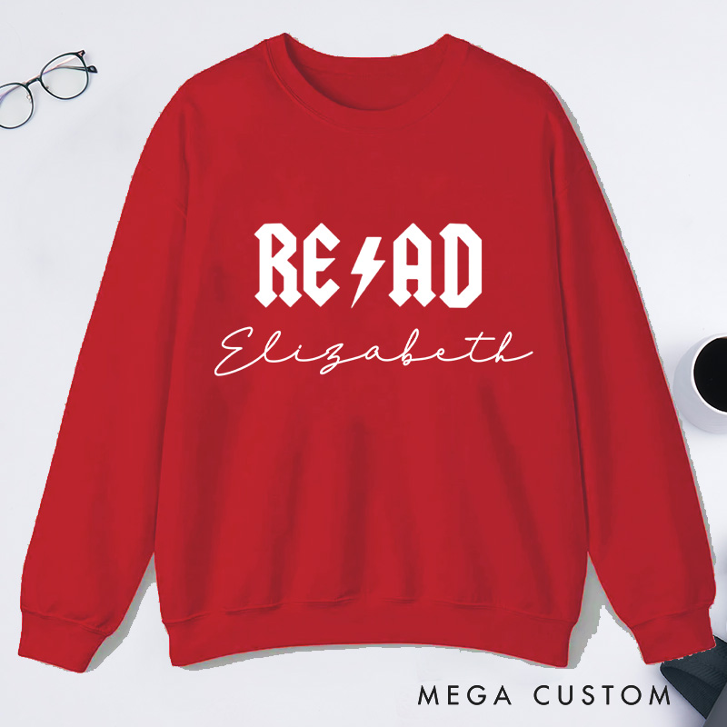 Personalized Read Classic Sweatshirts Custom Bookish Sweatshirt with Name for Book Lover Gift Librarian Gift Reader Gift Reading Gift