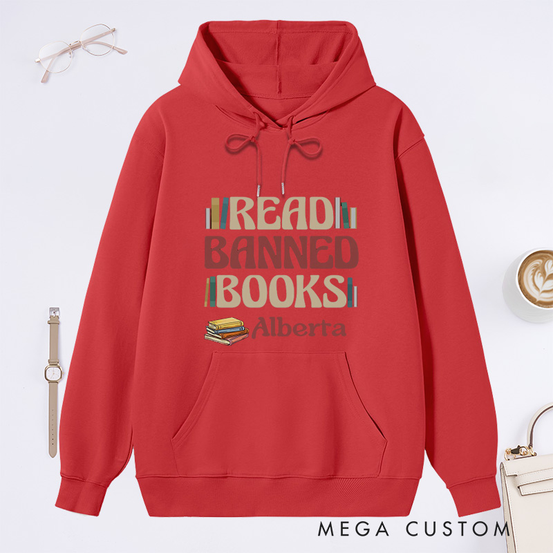 Personalized Read Banned Books Classic Hoodies Book Lover Hoodies Reading Hoodies with Name Librarian Gift Book Lover Gift For Reader