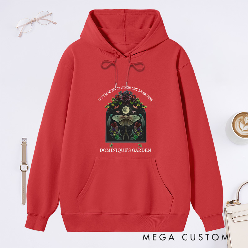 Personalized There Is No Beauty Without Some Strangeness Classic Hoodies Custom Hoodies with Name Plant Lover Gift Gardening Lover Gift for Gardener Gift