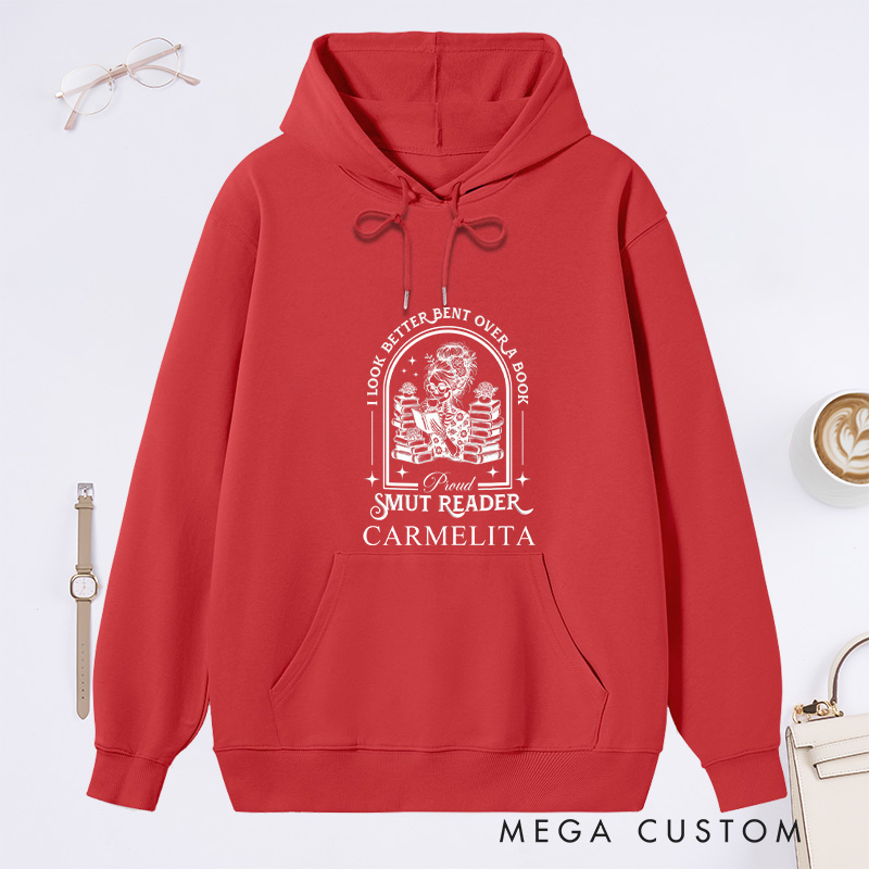 Personalized I Look Better Bent Over a Book Classic Hoodies Custom Academia Bookish Hoodies with Name Hoodies Librarian Gift Book Lover Gift