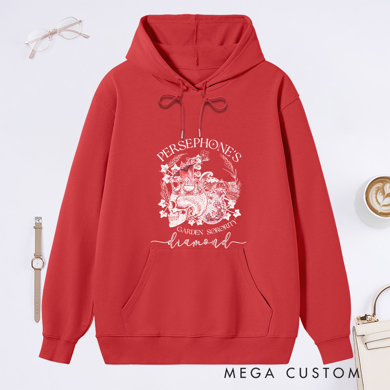 Personalized Persephone's Garden Classic Hoodies Garden Sorority Hoodies with Name Plant Lover Gift Gardening Lover Gift for Gardener Gift