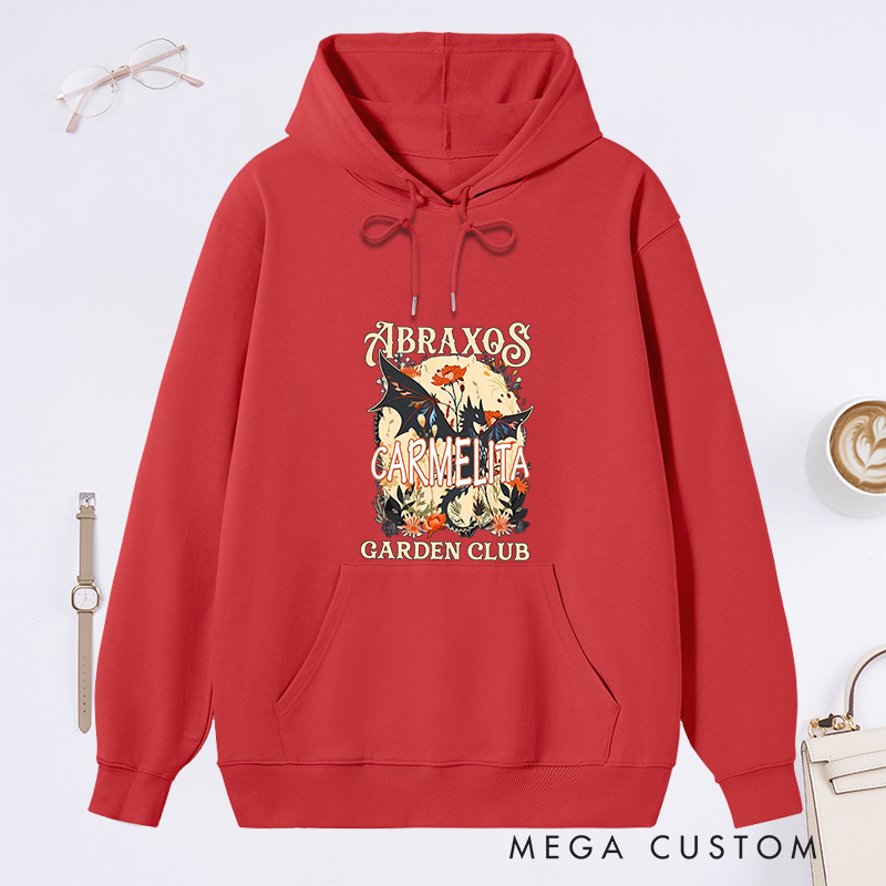 Personalized Garden Club Classic Hoodies Custom Fantasy Book Lover Hoodies with Name Plant Lover Gift Gardening Gift Book Lover Gift