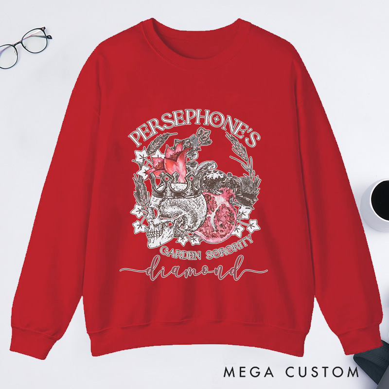 Personalized Persephone's Garden Classic Sweatshirts Garden Sorority Sweatshirt with Name Plant Lover Gift Gardening Gift for Gardener