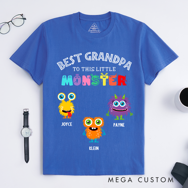 Personalized Best Daddy Grandpa to these Little Monsters Classic T-Shirt