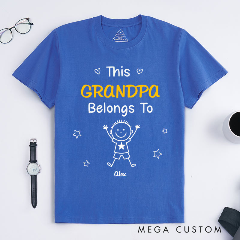 Personalized Classic T-shirt Birthday Gifts for Dad Grandpa