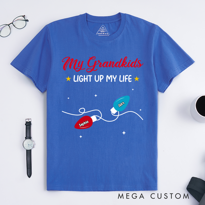 Personalized the Light of Grandma Life Classic T-Shirt Christmas Gift for Mom Grandma
