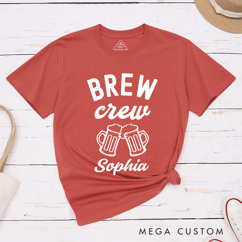 Personalized Bride Brews Before I Do's Matching T-Shirt Brew Crew T-Shirt Bridesmaid Wedding T-Shirt Bachelorette Party Gift
