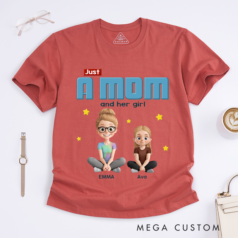 Personalized Just a Mom and His Child Gift for Mom Classic T-shirt