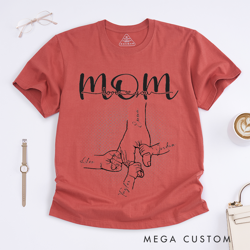 Personalized a Mother's Love is Forever and always Classic T-shirt Gifts for Mom Grandma