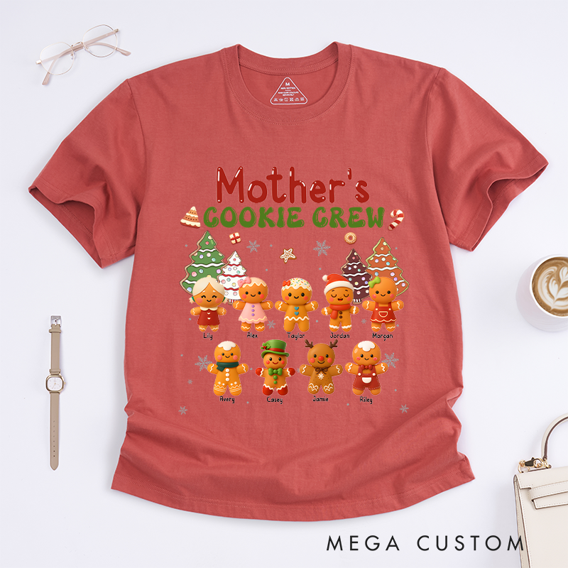 Personalized Mother's Cookie Crew Classic T-shirt Gifts for Mom Grandma 
