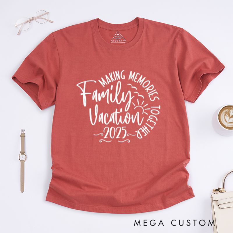 Personalized 2025 Family Vacation Shirts T shirt Beach Squad Shirts Travel Summer Vacation Classic T-shirt