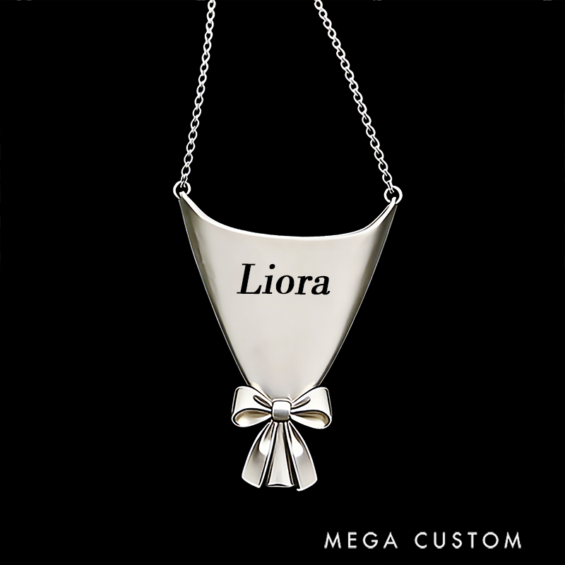 Personalized Customizable Floral Necklace Refreshing Vibe Unique Gift Choice DIY Flower Bouquet Pendant for Her