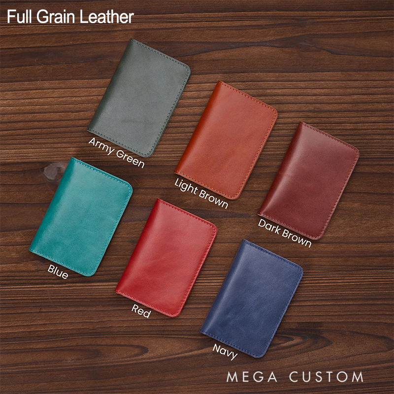 Personalized Leather Wallet Leather Card holder Engraved Mens Wallet Minimalist Wallet Slim Wallet ID Holder Anniversary Gift For Him Birthday Gifts for Boyfriend Dad Husband