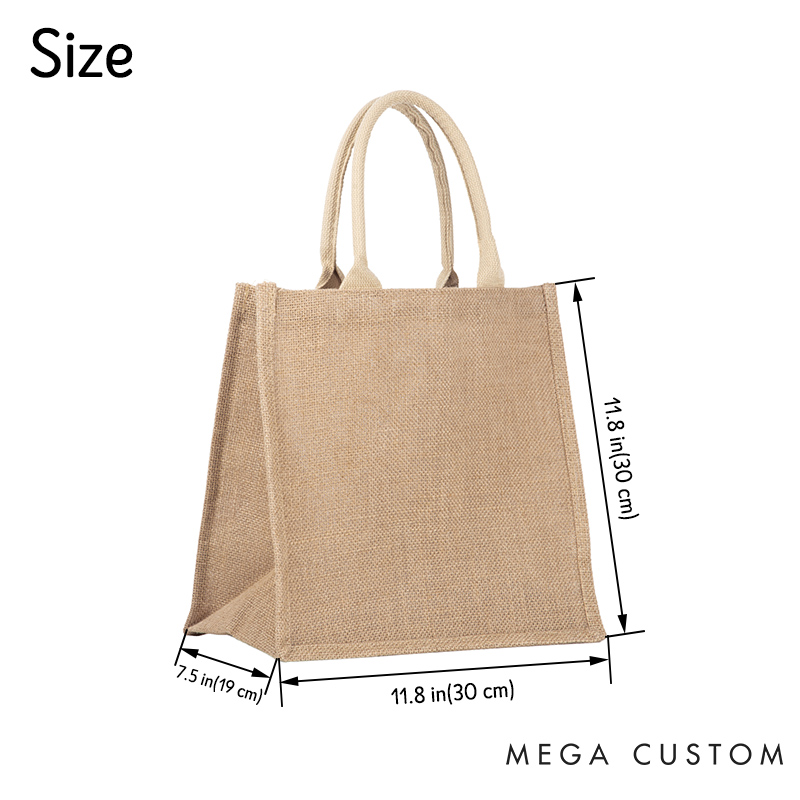 Personalized Bridesmaid Birth Flower Burlap Tote Bag Custom Bride Month Flower Wedding Beach Jute Tote Bag Bachelorette Party Favor Bridal Shower Gift