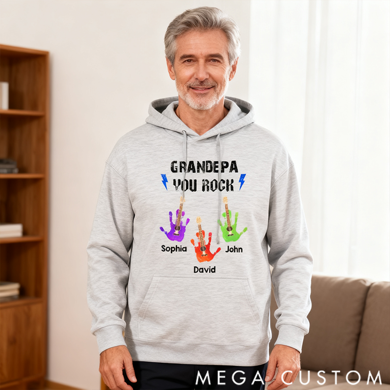 Personalized Classic Hoodie Guitar Family You Rock Theme