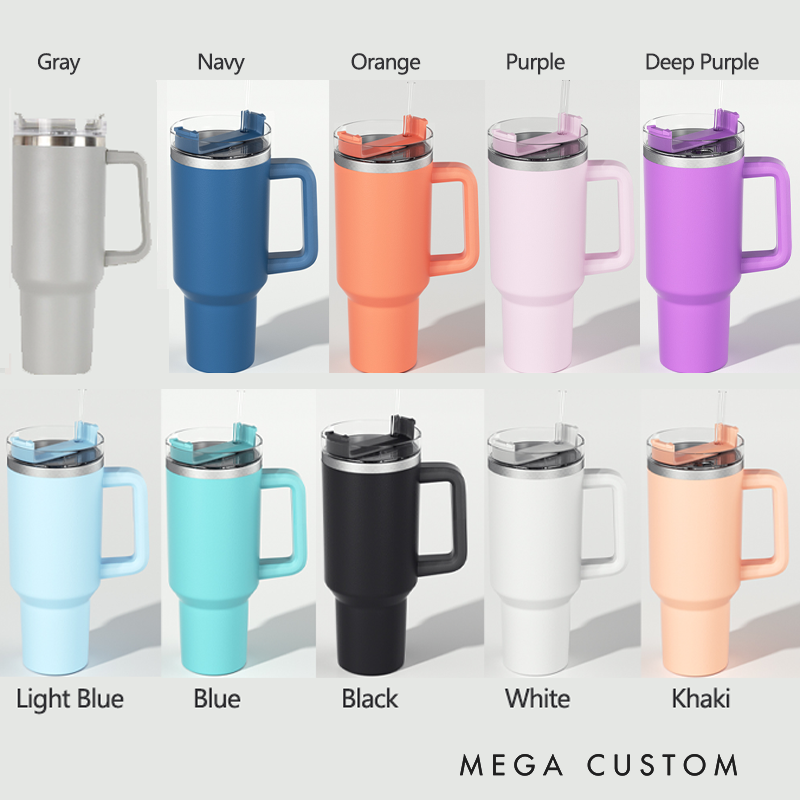 Personalized Tumbler Gift for Teacher 40oz Tumbler with Handle Gift Engraved Water Bottle Gift Teacher Appreciation Gift