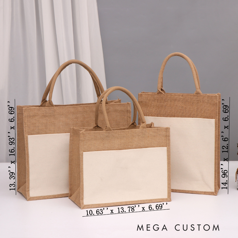 Personalised Nurse Burlap Tote Bag Nurse Sweet and Patriotic Design Perfect Gift for Yourself or a Loved One