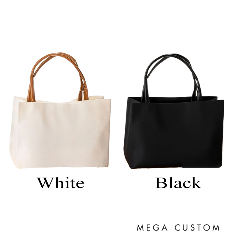 Personalized He Is Risen Bible Verse Canvas Tote Bag with Name and Leather Handle Travel Accessories Religious Ceremonies Gift for Women Christian