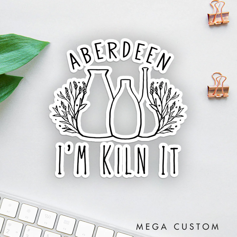 Personalized I'm Kiln It Sticker Pottery Stickers with Name for Pottery Lovers Gift Clay Lover Gift