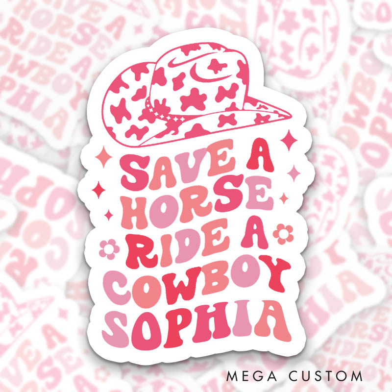 Personalized Cowgirl Bride She's Gonna Marry That Boy Someday Sticker Bridesmaid Bachelorette Party Sticker Team Bride Wedding Hen Party Sticker