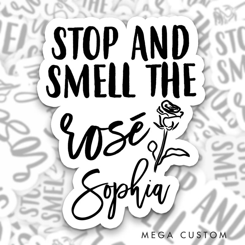 Personalized Pour the Wine His Last Name is Mine Sticker Team Bride The Wine Down Sticker with Name Bridesmaid Sticker Bachelorette Party Sticker