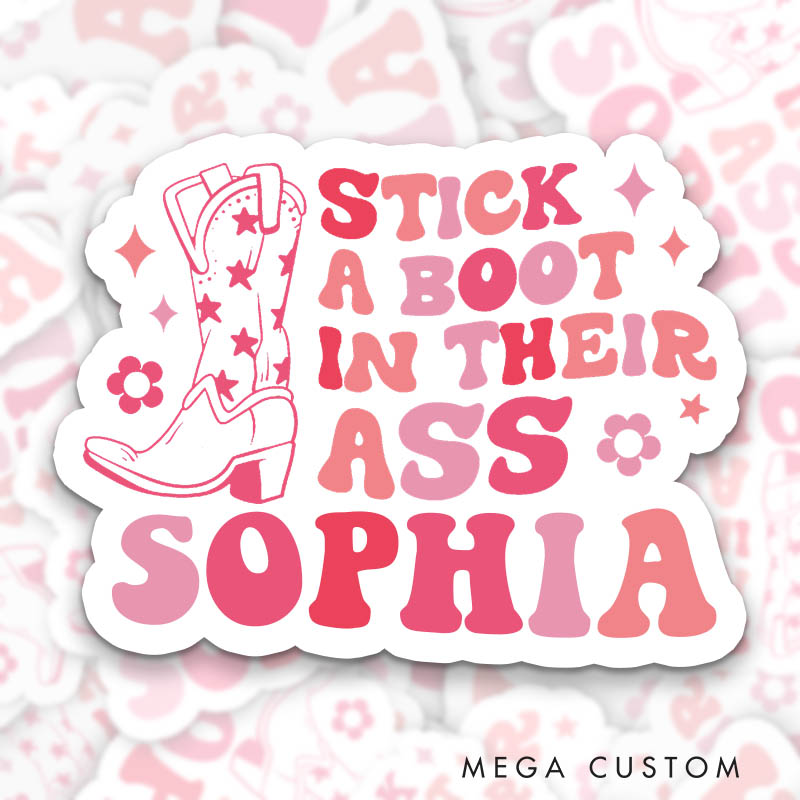 Personalized Cowgirl Boots Bride Man I Feel Like a Bride Sticker Bridesmaid Bachelorette Party Sticker Team Bride Wedding Hen Party Sticker