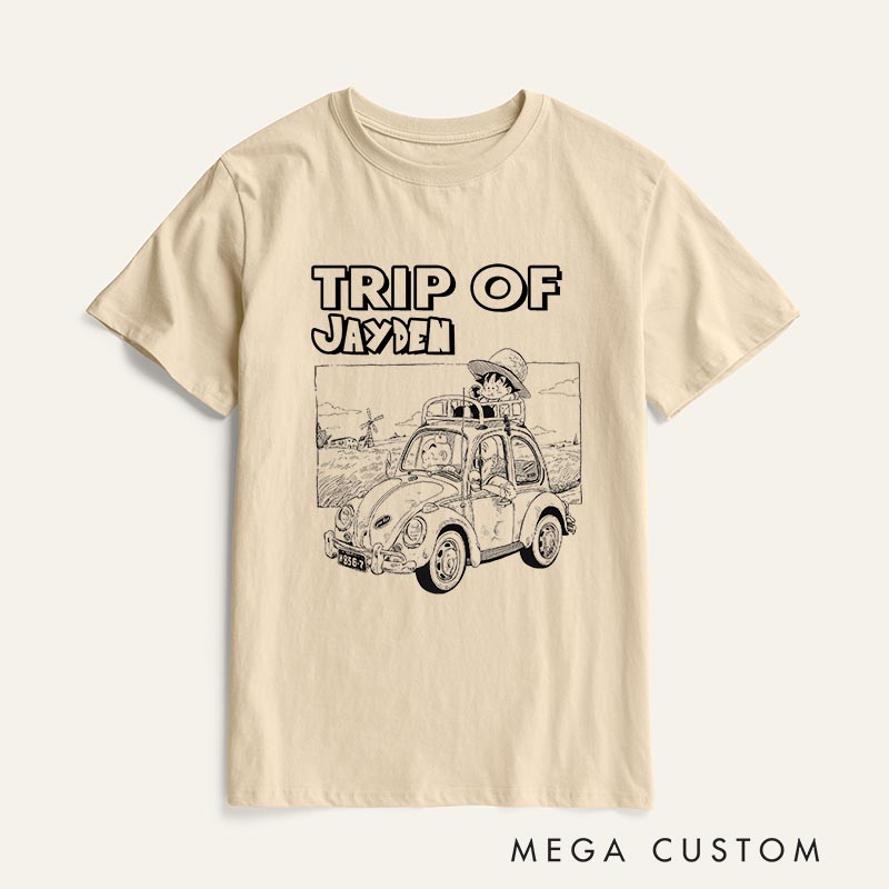 Personalized Anime Travel Classic T-Shirts Japanese Manga Tshirt Comic Shirt for Anime Lovers