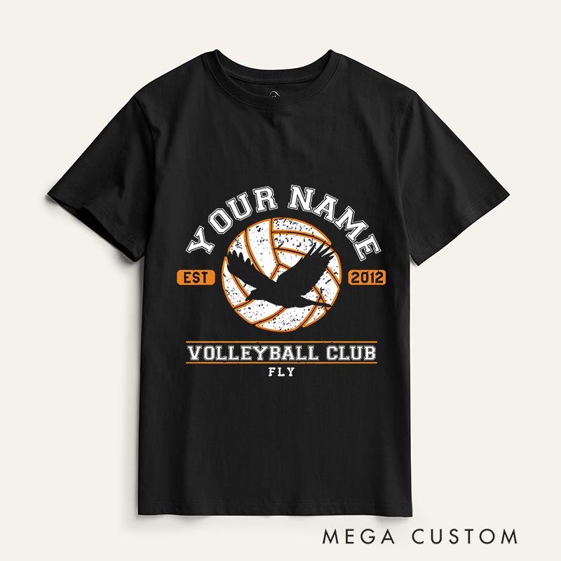 Personalized Anime Volleyball Club Classic T-Shirts Japanese Manga Comic Tshirt for Anime Lovers