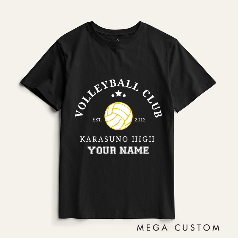 Personalized Anime Volleyball High School Classic T-Shirts Japanese Manga Comic Tshirt for Anime Lovers
