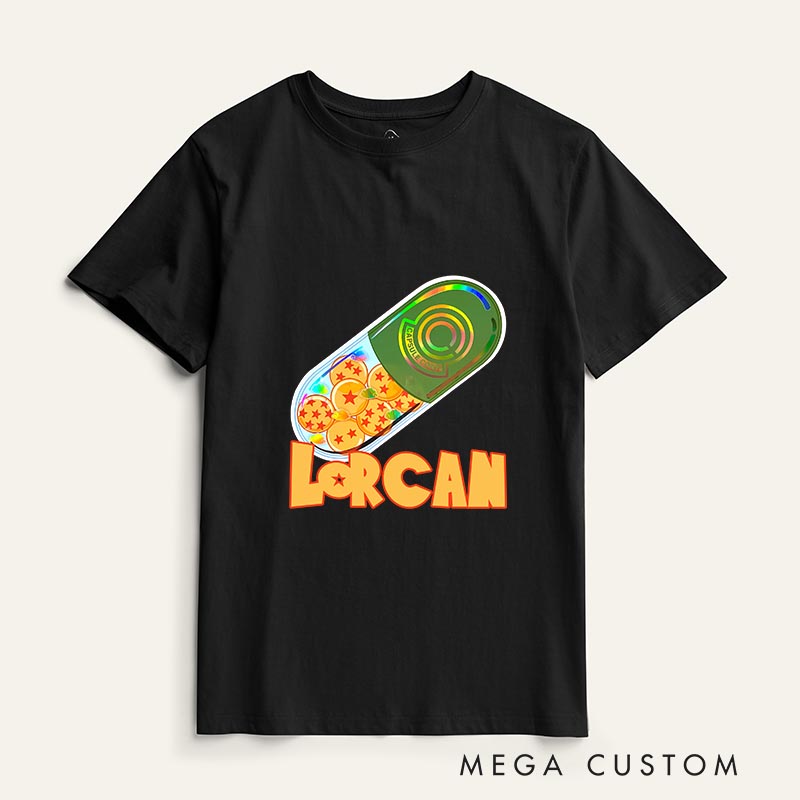 Personalized Dragon Capsule Anime Classic T-Shirts Japanese Manga Comic Tshirt for Anime Lovers