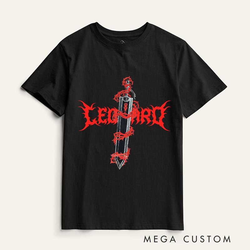 Personalized Slayer Sword Anime Classic T-Shirts Japanese Manga Comic Tshirt for Anime Lovers