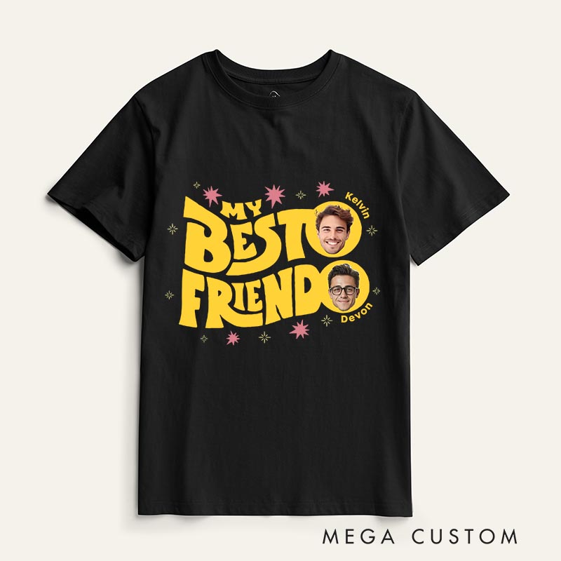 Personalized My Besto Friendo Classic T-Shirts Anime Tshirt for Anime Lovers Japanese Manga Fans for Friends and Family