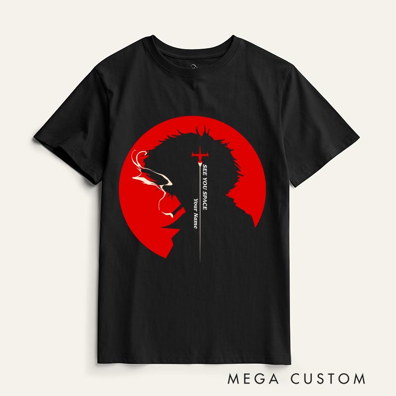 Personalized 90s Anime See You Cowboy Classic T-Shirts Japanese Manga Tshirt for Anime Lovers