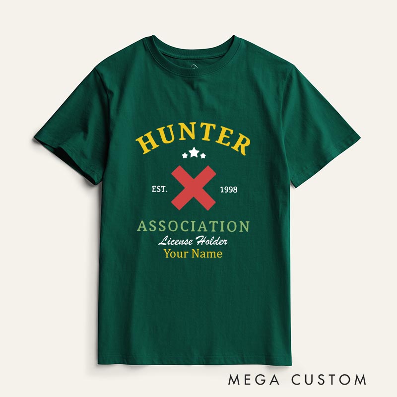 Personalized Anime Hunter Classic T-Shirts Japanese Manga Comic Tshirt for Anime Lovers