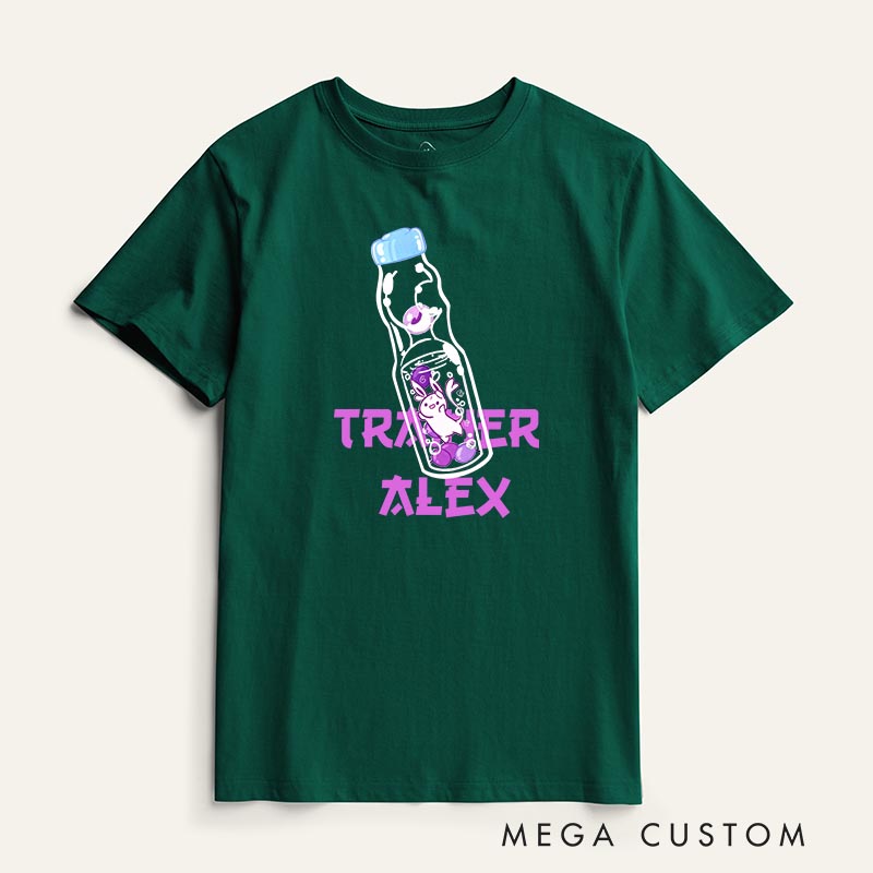 Personalized Anime Bourbon Soda T-shirt Japanese Kawaii Tshirt for Her Him Gamer Anime Lovers