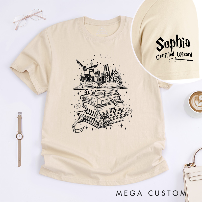 Personalized Fantasy Books Magic Movie Classic T-Shirts Magic Movie and Book Tshirt for Film Lovers Book Worms