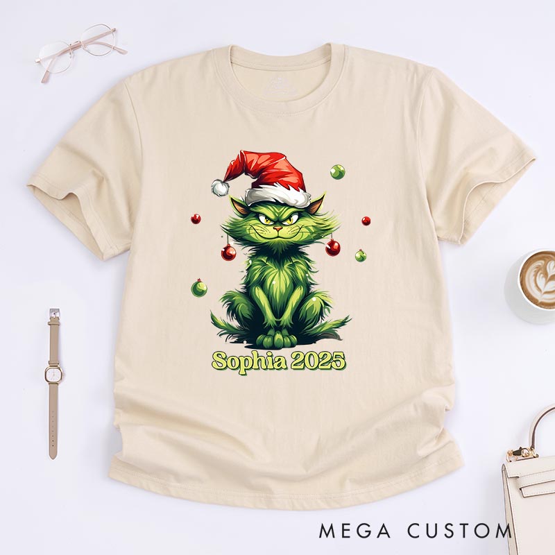 Personalized Wicked Cat Christmas Movie Classic T-Shirts Holiday Tshirt Christmas Gift