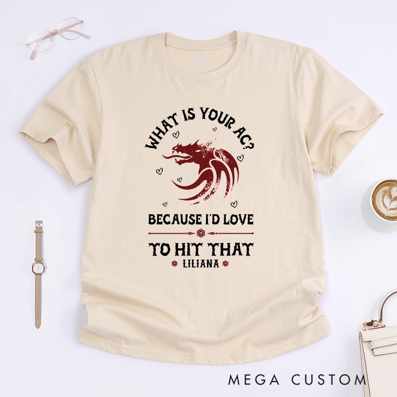 Personalized What is Your AC Couple Game Classic T-Shirts CRPG Video Game Tshirt Fantasy Game Shirt Valentine's Day