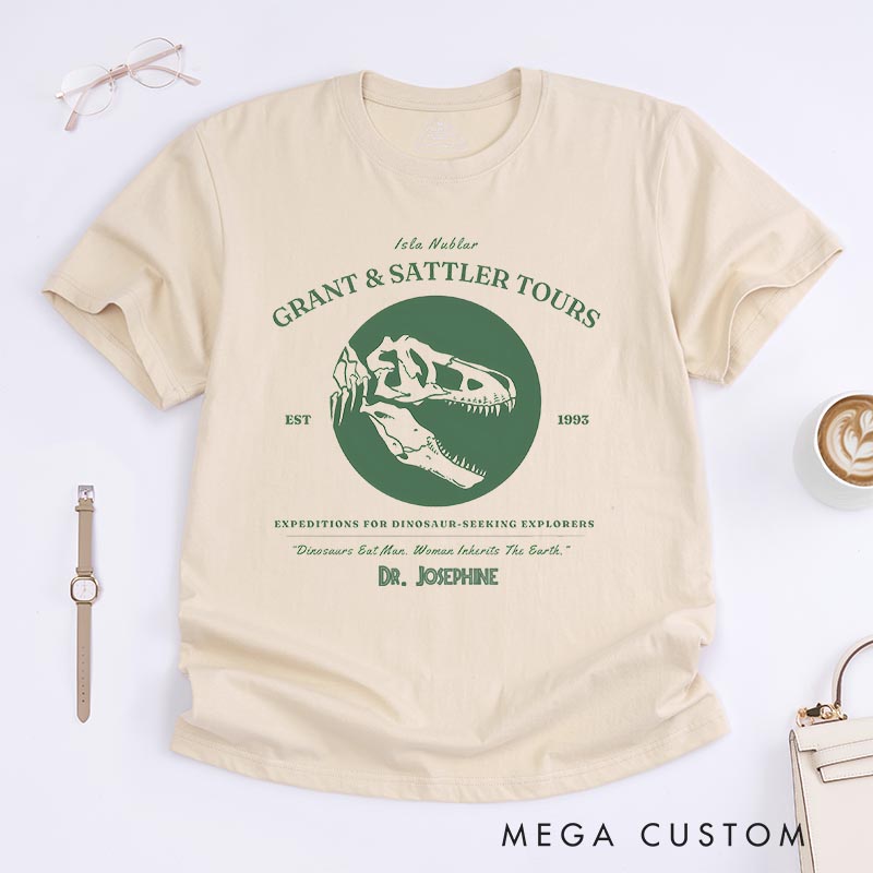Personalized Explorers Movie Classic T-Shirts Dinosaur Tshirt for Movie Lovers 90s National Park