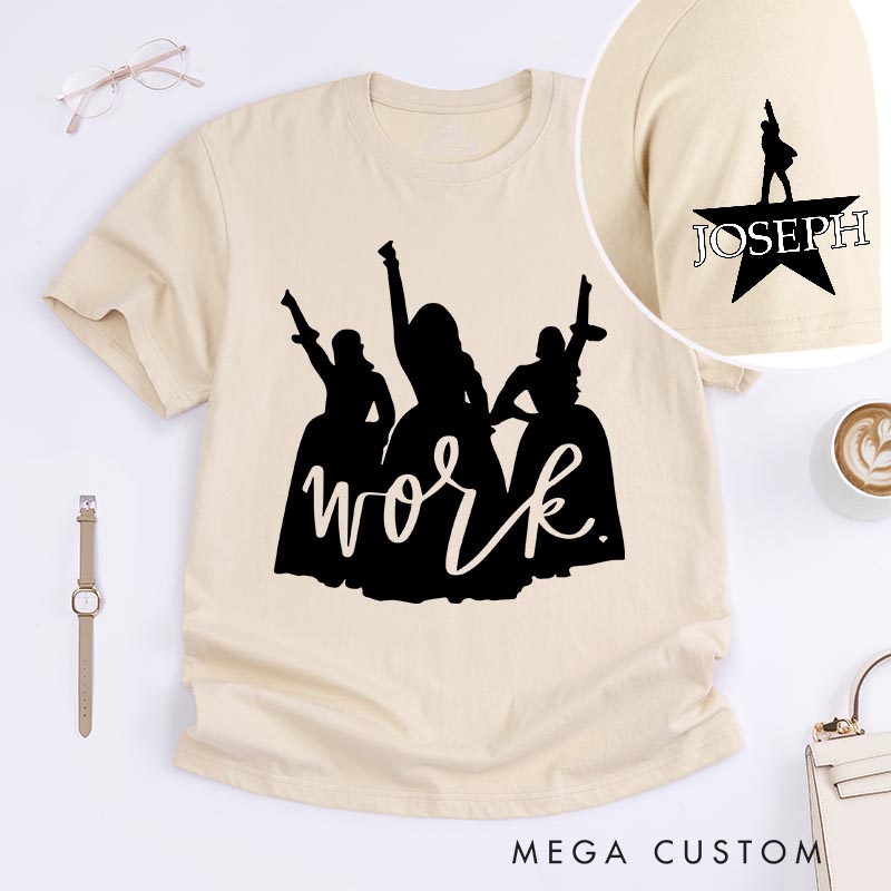 Personalized Work Ladies Musical Classic T-Shirts for Musical Lover Tshirt Musical Fan Independence Day
