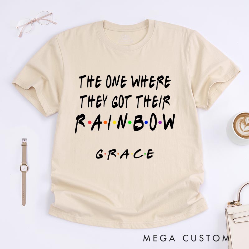 Personalized The One Where They Got Their Rainbow Classic T-Shirts TV Show Movie Tshirt TV Series Fan Shirt