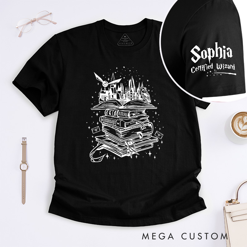 Personalized Fantasy Books Magic Movie Classic T-Shirts Magic Movie and Book Tshirt for Film Lovers Book Worms