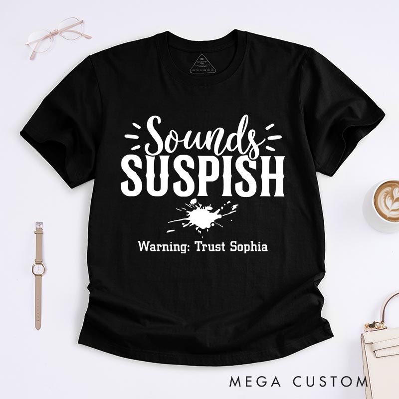 Personalized Sounds Suspish Horror Movie Classic T-Shirts Detective Movie Tshirt 80s Retro Movie Shirt for Her