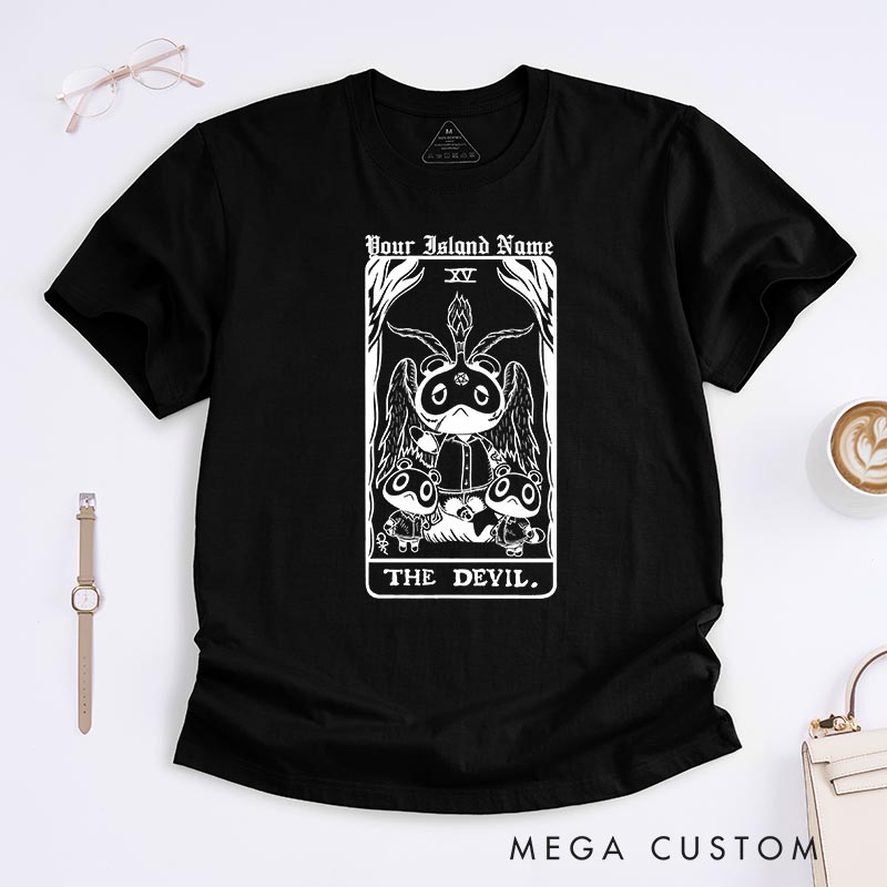 Personalized the Devil Classic T-Shirts Video Game Tshirt Island Building Game Shirt